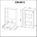 Ver mais imagens de Cama Articulada Solteiro 4 Prateleiras 2 Nichos 128,5X193Cm Cm8013 