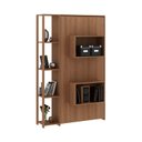 Ver imagem 6 de Cama Articulada Solteiro 4 Prateleiras 2 Nichos 128,5x193cm CM8013 Laranja/Amêndoa