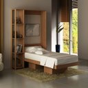 Ver imagem 1 de Cama Articulada Solteiro 4 Prateleiras 2 Nichos 128,5x193cm CM8013 Laranja/Amêndoa