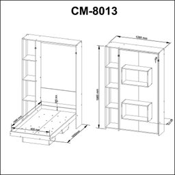 Cama Articulada Solteiro 4 Prateleiras 2 Nichos 128,5X193Cm Cm8013  - 7