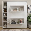 Ver imagem 6 de Cama Articulada de Casal com 4 Prateleiras e 2 Nichos CM8014 Branco