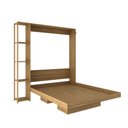 Ver imagem 3 de Cama Articulada de Casal com 4 Prateleiras e 2 Nichos CM8014 Laranja/Amêndoa