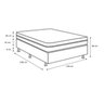 Cama Box Baú Casal Suede Marrom com Colchão - Portobel - Ecstasy Molas Ensacadas - 4