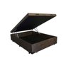Cama Box Baú Casal Suede Marrom com Colchão - Portobel - Ecstasy Molas Ensacadas - 2
