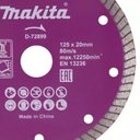Ver imagem 2 de Disco Diamantado Multimateriais 125x20x8mm - D-72899 - MAKITA DISCO DIAMANTADO MULTIMATERIAIS 125MM