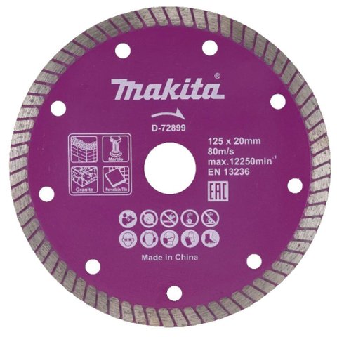 Disco Diamantado Multimateriais 125x20x8mm - D-72899 - MAKITA DISCO DIAMANTADO MULTIMATERIAIS 125MM 