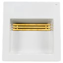 Ver imagem 2 de Cuba de Sobrepor Retangular com Grelha e Válvula Oculta 42,5x41cm Branco Gold Matte - L.1042.gl.mt.1
