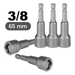 Kit Soquetes Canhão 3/8 Polegadas Furadeira e Parafusadeira - 3