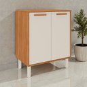 Ver imagem 1 de Balcão Cozinha 2 Portas 70cm com Tampo Itafriz Itatiaia Marrom/Cinamomo/Off White