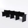 Mesa Plataforma 8 Lugares Cor:preto - 1