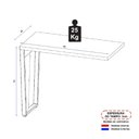 Ver imagem 6 de Escrivaninha Penteadeira Compacta Yaris Home YAR9145 90x73cm Marrom/Preto