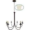 Ver imagem 5 de Lustre Artesanal Rustico Simples 6l Quarto Sala Decorativo