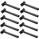 Ver imagem 1 de Suporte Luminaria Solar Kit 10 Uni Poste Parede Aço Pintura Eletrostatica Rua Quintal Casa Iluminaça