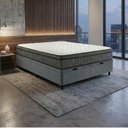 Ver imagem 3 de Cama Box Baú Colchão Casal Ortopédico D33 Euro Pillow Ultra 138x188x66cm