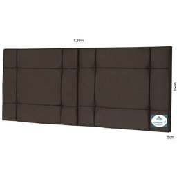 Cabeceira de Cama Casal Box 140cm Estofada Ellegancy Marrom - 4