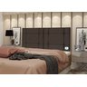 Cabeceira de Cama Casal Box 140cm Estofada Ellegancy Marrom - 2