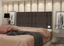 Ver imagem 2 de Cabeceira de Cama Casal Box 140cm Estofada Ellegancy Marrom