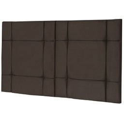 Cabeceira de Cama Casal Box 140cm Estofada Ellegancy Marrom - 1