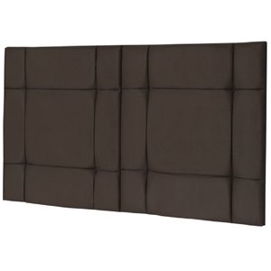 Cabeceira de Cama Casal Box 140cm Estofada Ellegancy Marrom