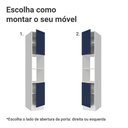 Ver imagem 4 de Paneleiro 40 Cm 2 Portas e 2 Nichos Branco/azul Vik Madesa
