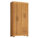 Ver imagem 2 de Guarda-Roupa Nt 6010 187cm 4 Portas 2 Gavetas Freijó Texturizado - Notável Móveis