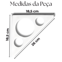 Ver imagem 3 de 4 Suportes de Prateleira Mão Francesa Aço Resistente Acabamento Moderno Formato Triangular