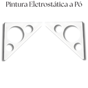 Ver imagem 7 de 4 Suportes de Prateleira Mão Francesa Aço Resistente Acabamento Moderno Formato Triangular