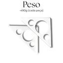 Ver imagem 5 de 4 Suportes de Prateleira Mão Francesa Aço Resistente Acabamento Moderno Formato Triangular