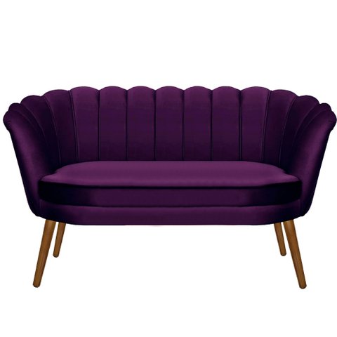 Namoradeira Pétalas Sued Premium Roxo - 1,20m Sua Casa Decor