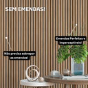 Ver imagem 2 de Papel de Parede Madeira Ripado Cerejeira