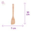 Ver imagem 3 de Espátula De Bambu 30x6cm Lyor Natural Claro