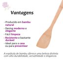 Ver imagem 4 de Espátula De Bambu 30x6cm Lyor Natural Claro