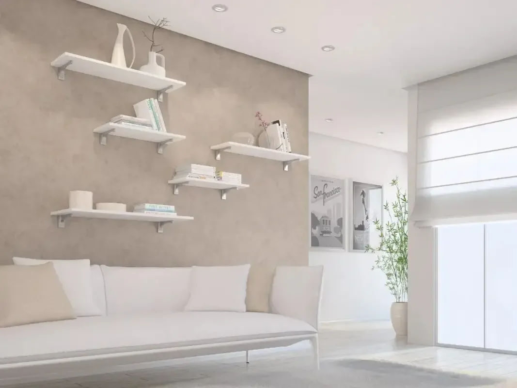 Par Fit Plus Suporte Mão Francesa Prateleira Madeira Vidro - 2