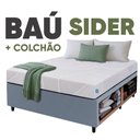 Ver imagem 6 de Cama Box Baú Base Sider Queen Cinza + Colchão Umaflex Fit Firm D33 Altura 17cm - Orthocamas