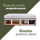 Ver imagem 2 de Cama Box Baú Base Sider Queen Cinza + Colchão Umaflex Fit Firm D33 Altura 17cm - Orthocamas
