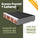 Ver imagem 3 de Cama Box Baú Base Sider Queen Cinza + Colchão Umaflex Fit Firm D33 Altura 17cm - Orthocamas