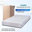Ver imagem 5 de Cama Box Baú Base Sider Queen Cinza + Colchão Umaflex Fit Firm D33 Altura 17cm - Orthocamas