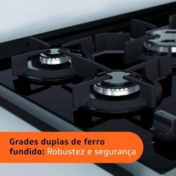 Fogão Brastemp 5 Bocas Embutir Mesa de Vidro BYS5VCE - 17