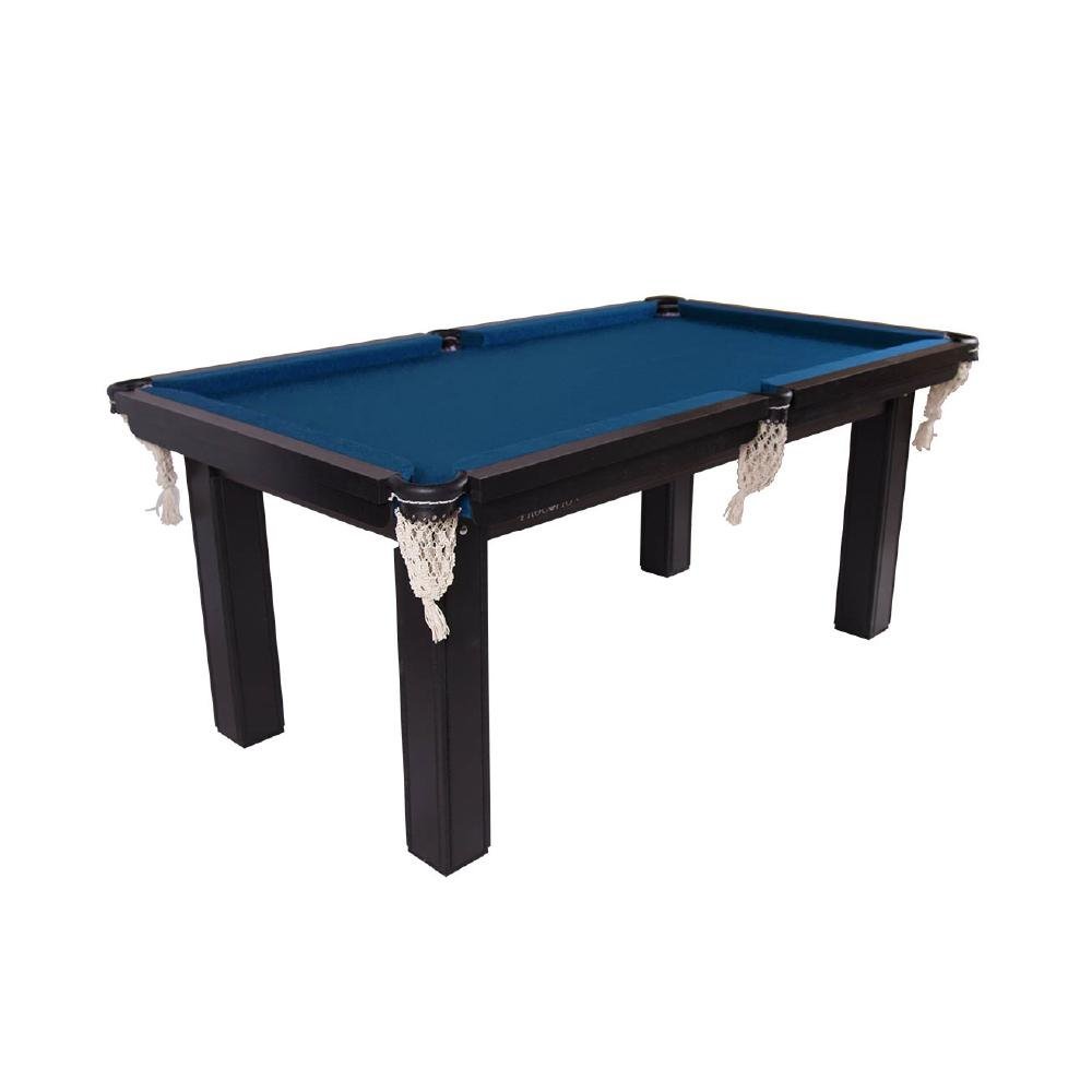 Mesa de Snooker Residencial 1,85 x 1,07m Tecido Azul