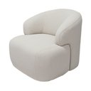 Ver imagem 1 de Poltrona Giratória Chandor Bouclé Off White - Nexta Casa