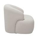 Ver imagem 3 de Poltrona Giratória Chandor Bouclé Off White - Nexta Casa