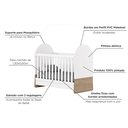 Ver imagem 6 de Quarto de Bebê Completo com Berço 3 em 1 Cômoda e Guarda-roupa Magia