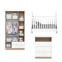 Ver imagem 5 de Quarto de Bebê Completo com Berço 3 em 1 Cômoda e Guarda-roupa Magia