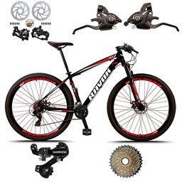 Bicicleta Bike Aro 29 Alumínio 24 Velocidades Shimano Suspensão Freio a Disco Cinza 15" - 2