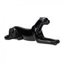 Ver imagem 1 de Escultura Decorativa Onça Deitada Preta 17,5x51x13 cm - D’Rossi