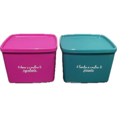Tupperware Kit 2 Potes Jeitosinhos 800ml