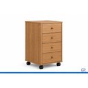 Ver imagem 2 de Mesa Cabeceira Casal Presence c/ 4 Gavetas Amêndola Touch - Demóbile