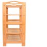 Sapateira em Bambu Estante Organizador 15 Pares de Sapato Calcados 5 Prateleiras Ecologica Luxo - 5