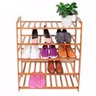 Sapateira em Bambu Estante Organizador 15 Pares de Sapato Calcados 5 Prateleiras Ecologica Luxo - 3