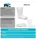 Ver imagem 4 de Bota Pvc Borracha Cano Médio Galocha Impermeável Epi Crival